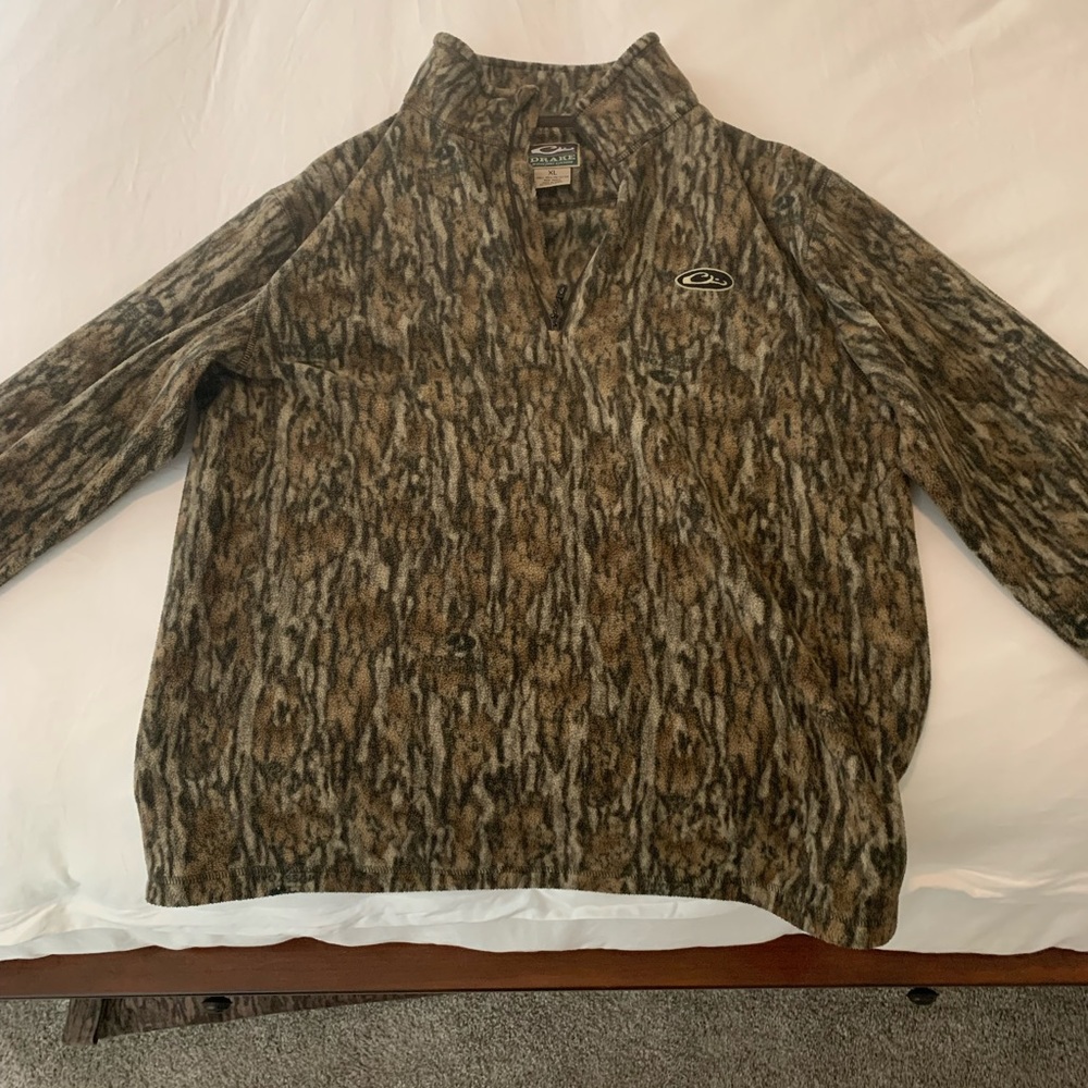 Drake waterfowl fleece size XL. Mossy oak bottomland